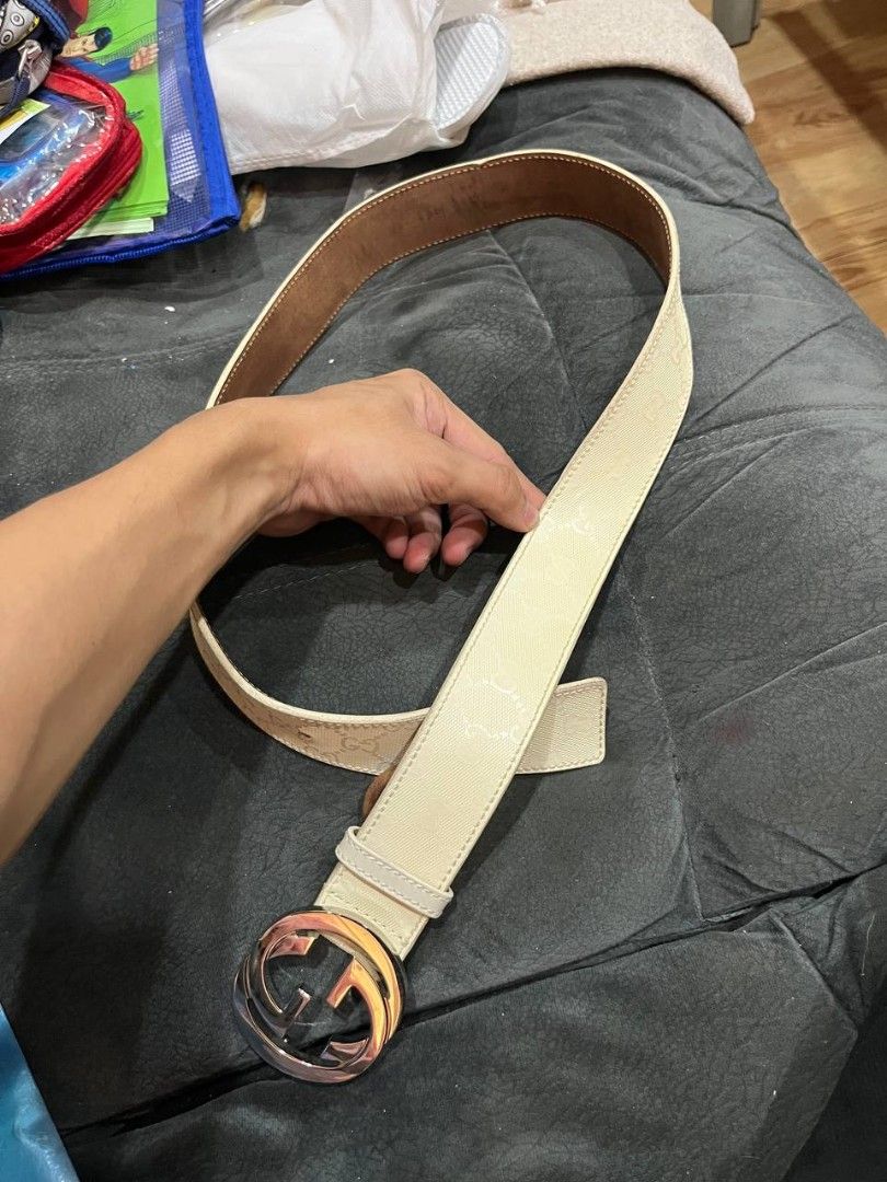 GG belt (Category: Luxury Accessories) located in Quezon City. Submitted by michypeachyy1 (Listing ID 1466564063, Image 1). Description: 2000 php plus Sf Length without buckle 37.5 inches Length with buckle 39.5 inches Width 15.5 inches adjustable up to 17 inches.
