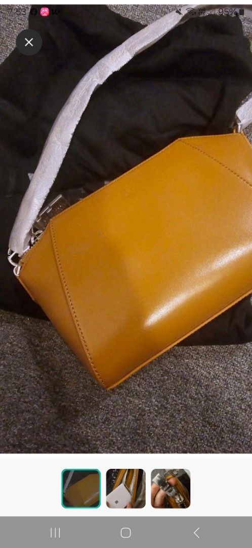 Givenchy nano antigona in tan (Category: Luxury Bags & Wallets) located in Mandaluyong City. Submitted by micaaas (Listing ID 1466654434, Image 1). Description: .