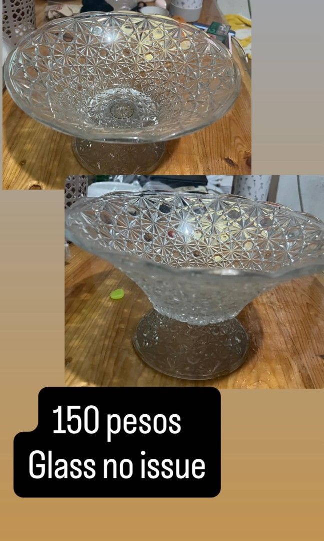 GLASS FRUIT BOWL (Category: Food Organization & Storage) located in Marikina City. Submitted by -vintage.shop- (Listing ID 1466601573, Image 1). Description: .