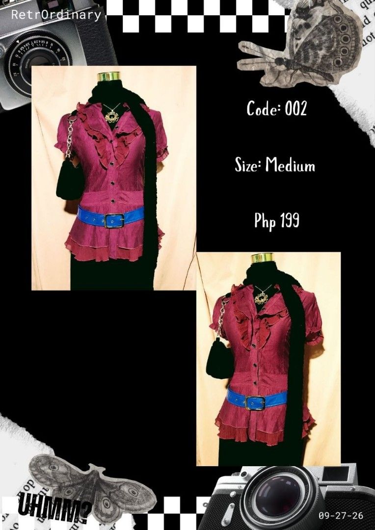 Goth Violet Top (Category: Blouses) located in Binan City. Submitted by retrordinary (Listing ID 1466656364, Image 2). Description: .