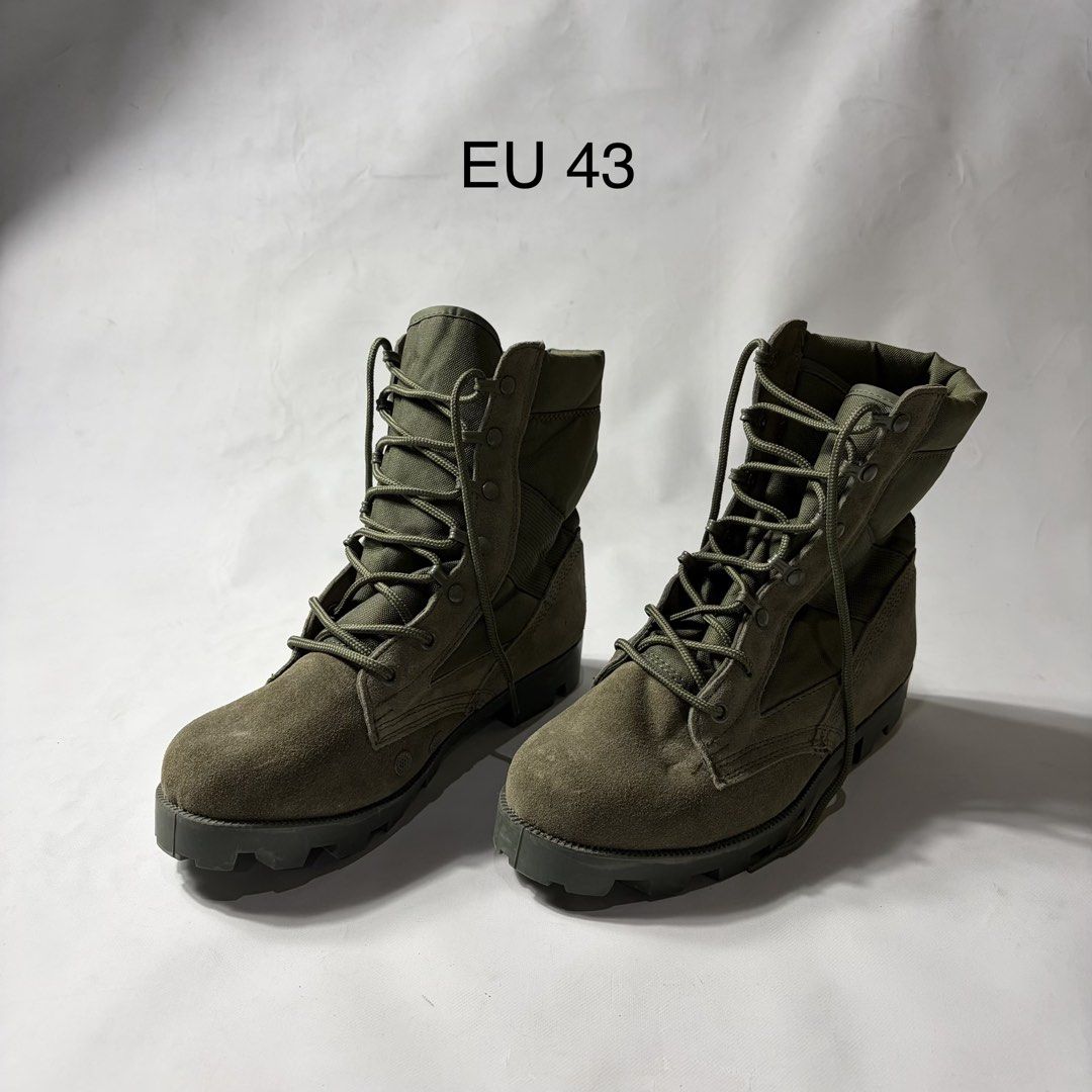 Green military boots lace up (Category: Boots) located in Baguio. Submitted by suffering (Listing ID 1466746064, Image 1). Description: Baguio location .