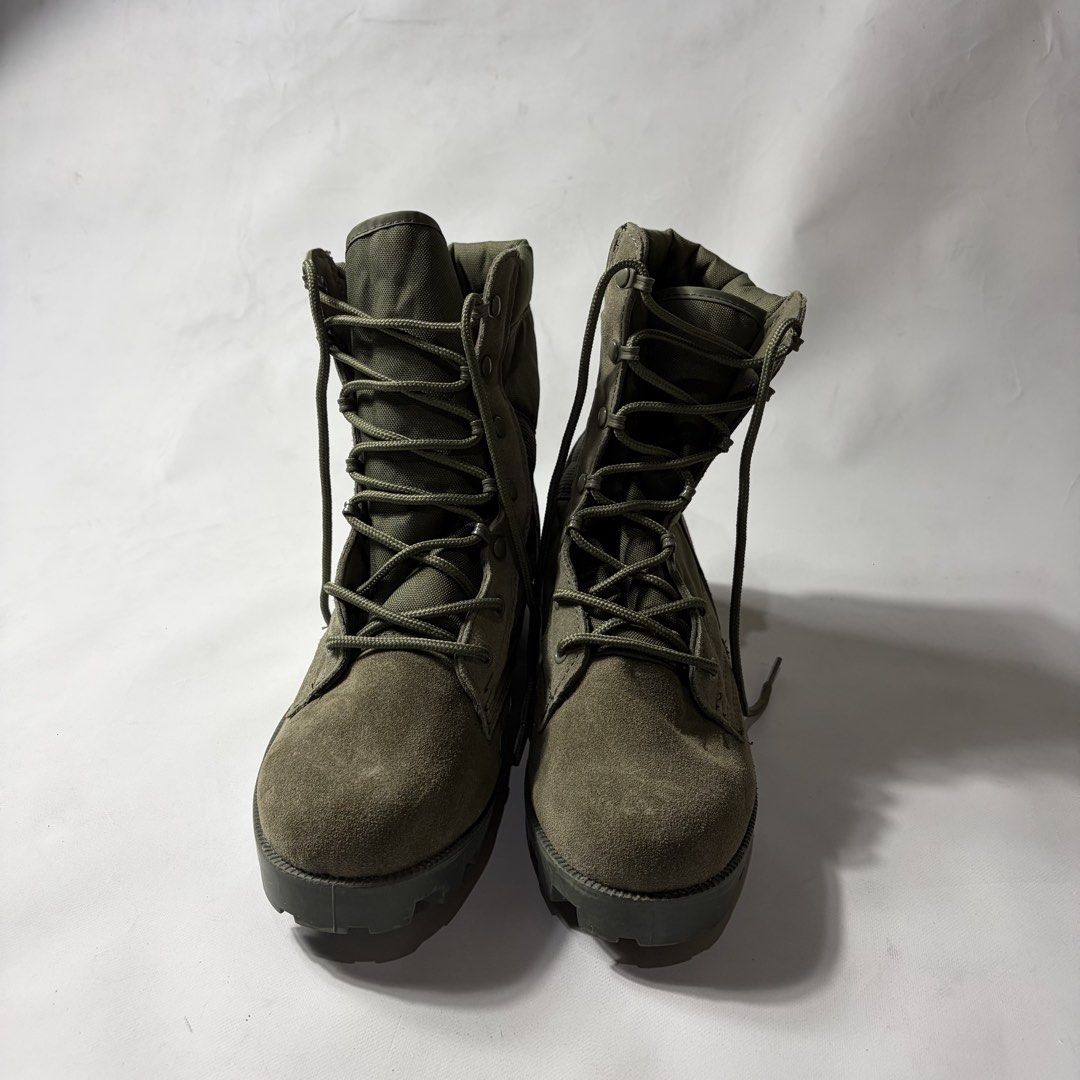 Green military boots lace up (Category: Boots) located in Baguio. Submitted by suffering (Listing ID 1466746064, Image 3). Description: Baguio location .