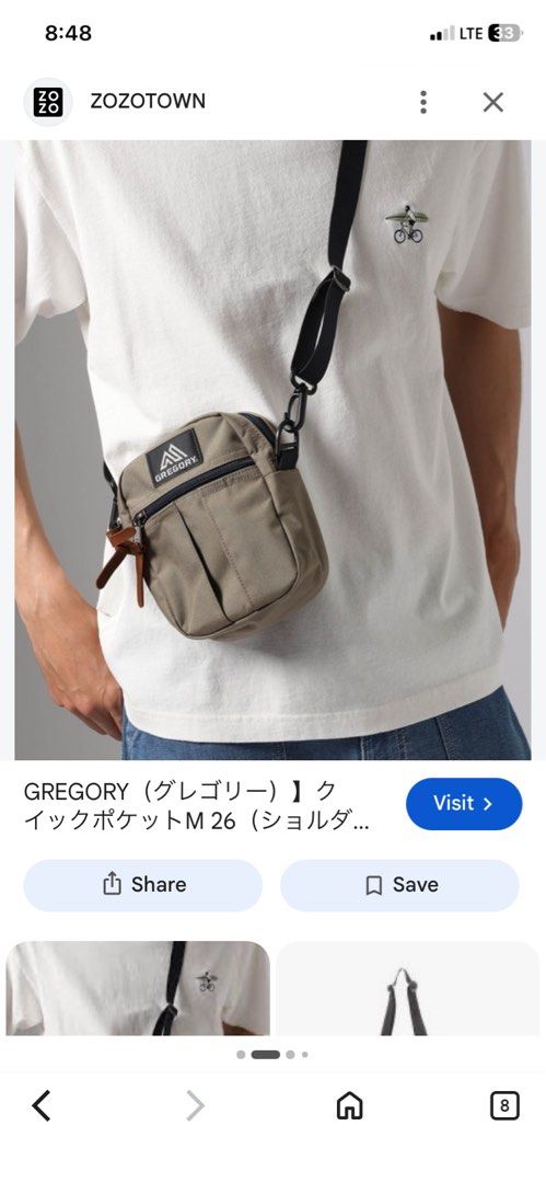 Gregory quick pocket sling bag (Category: Sling Bags) located in Cebu City. Submitted by hustler_69 (Listing ID 1466697475, Image 2). Description: Gregory quick pocket sling bag Size small As new condition Details are all posted.