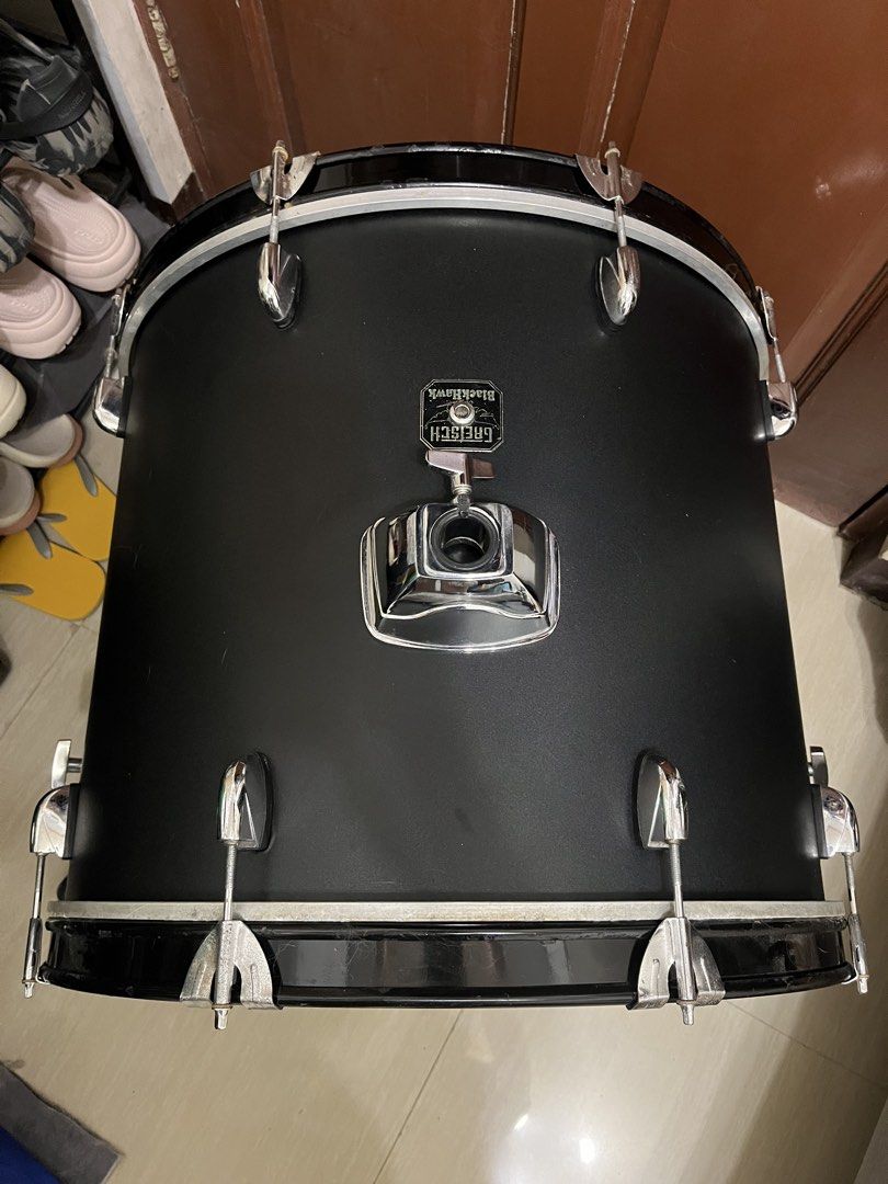 Gretsch Blackhawk Bass Drum (Category: Musical Instruments) located in Cainta. Submitted by caleb0727 (Listing ID 1466597550, Image 2). Description: LOCATION: GREENLAND SUBD, CAINTA PICK UP OR SHIPPING ONLY! PRICE: 4.5k FIXED •Gretsch Blackhawk Bass Drum 4.5k FIXED -used but still in good condition -22 inch bass drum -re-wrapped with black frost matte vinyl -tom mount already replaced -no performance issue.