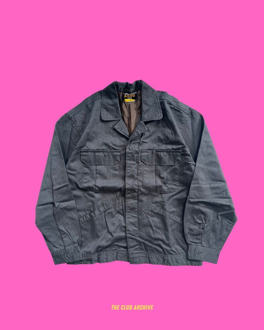 Navy Blue Workwear Polo Jacket (Category: Coats, Jackets and Outerwear) located in Bacolod City. Submitted by danielle5_ (Listing ID 1466579070, Image 1). Description: Small, 19x22 Flaws: none Mine: 150.