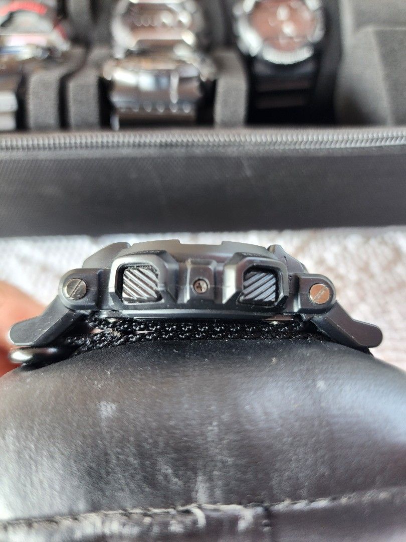 GShock (Category: Men's Watches) located in Imus. Submitted by alecsssss (Listing ID 1466568969, Image 3). Description: - Model: Casio G-Shock GD-400 - Color: All-black tactical style - Build: Shock resistant - Strap: Heavy-duty woven nylon fabric strap with reinforced stitching with metal buckle and keepers (minimal wear on holes) - Bought in Japan - No box.