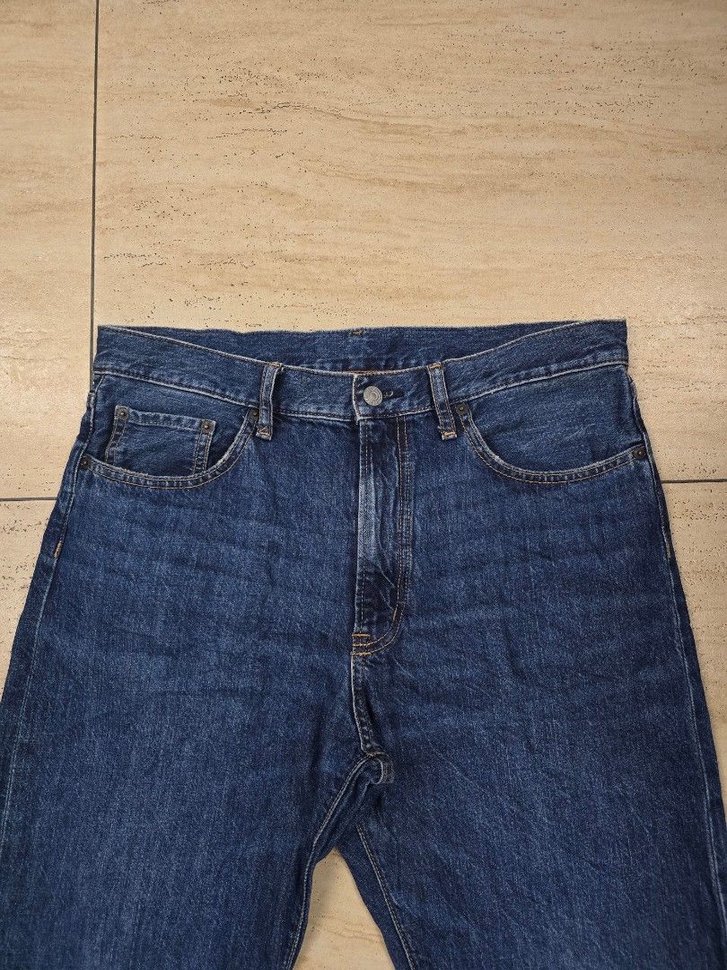 GU - Straight Denim Pants (Category: Jeans) located in Manila. Submitted by kk_gu.uniclothing.wear (Listing ID 1466593900, Image 3). Description: GU - Straight Denim Pants W - 33-34" L - 40" Price : 550+sf MOP: GCash Courier — J&T Location: Santo Tomas, Pampanga Reminders: 🙅‍♀️ STRICTLY NO CANCELLATION. 🙅‍♀️ NO RETURN/EXCHANGE/REFUND..