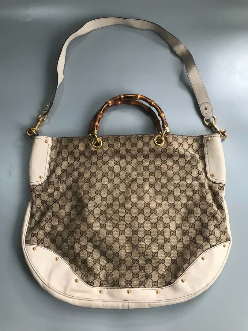 Gucci bamboo large canvas monogram (Category: Luxury Bags & Wallets) located in Santa Rosa. Submitted by _ba_mo_si_ (Listing ID 1466587123, Image 3). Description: Bag only Plus sf Dm.