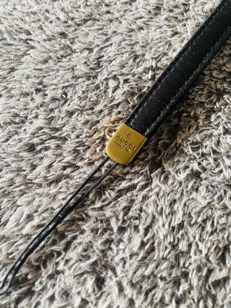 Gucci double G strap keychain (Category: Luxury Bags & Wallets) located in Solano. Submitted by CheapDealsCloset (Listing ID 1466645696, Image 3). Description: Gucci double G strap key chain (Auth) Excellent condition Dm if interested 📩.