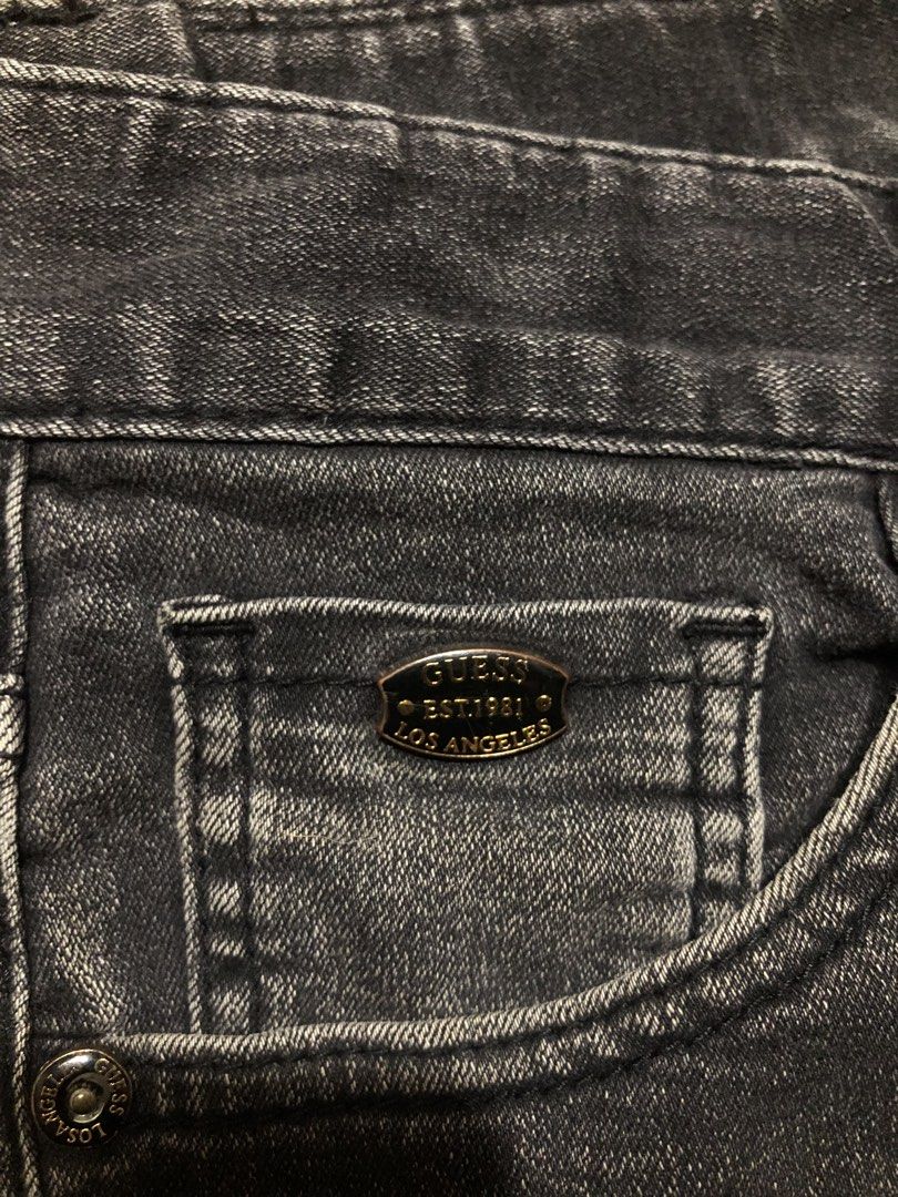 Guess Black Denim Pants (Category: Jeans) located in Dasmarinas. Submitted by cornyxmessy (Listing ID 1466747227, Image 2). Description: waist - 31 to 33 length - 37.