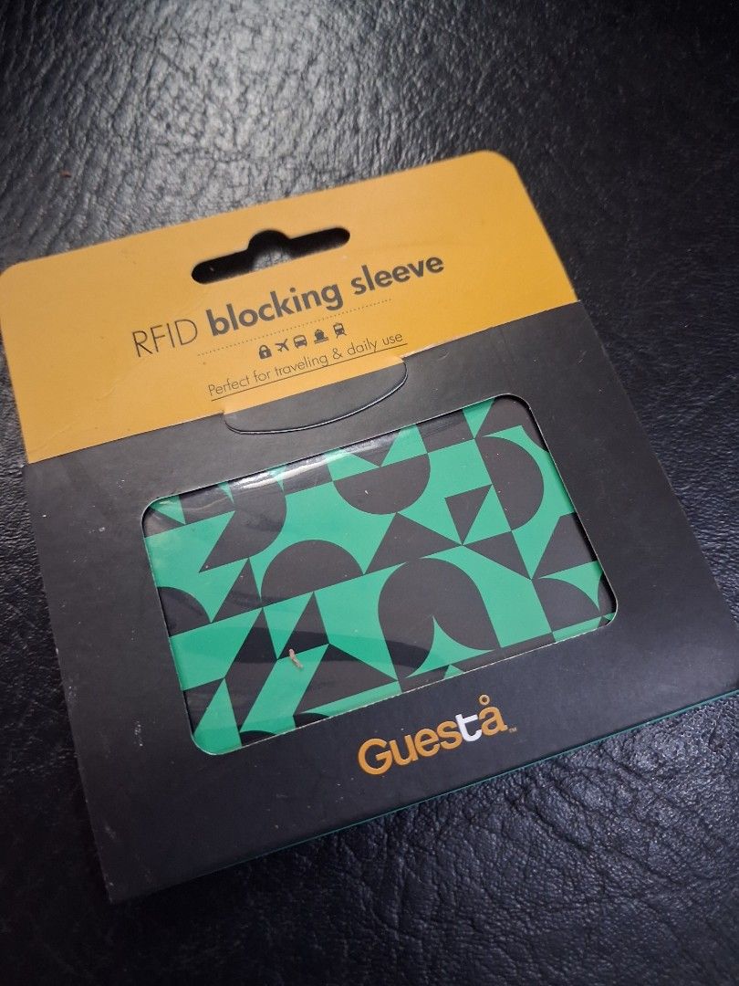 Guesta RFID Blocking Sleeve Card Holder (Category: Wallets & Card Holders) located in Mandaluyong City. Submitted by daddyjpanlilio24 (Listing ID 1466597129, Image 1). Description: P 250 Fix Price+sf No issue No issue Mandaluyong Shipping/payment: Gcash/Maya Jnt payment 1st no cod Lalamove payment upon rider pick up.