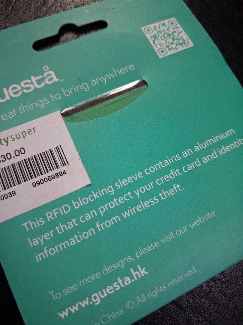 Guesta RFID Blocking Sleeve Card Holder (Category: Wallets & Card Holders) located in Mandaluyong City. Submitted by daddyjpanlilio24 (Listing ID 1466597129, Image 3). Description: P 250 Fix Price+sf No issue No issue Mandaluyong Shipping/payment: Gcash/Maya Jnt payment 1st no cod Lalamove payment upon rider pick up.