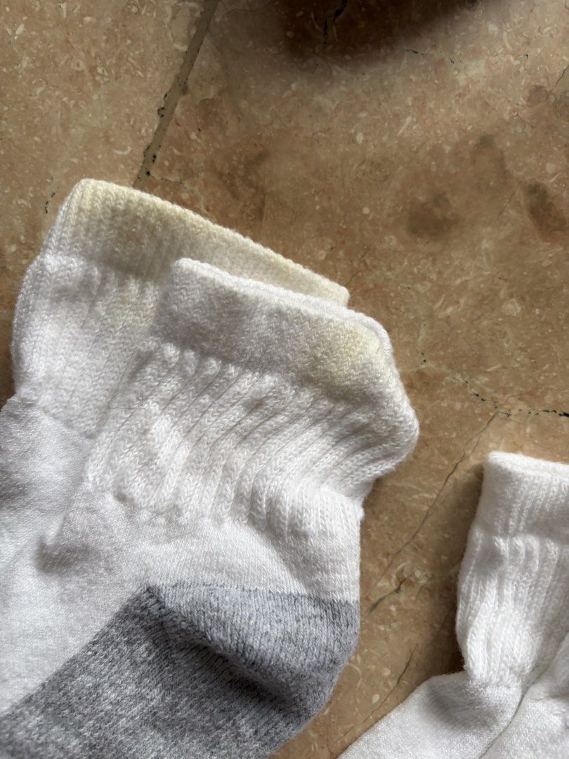 Hanes Kids Cushioned Ankle Socks, White / Grey Bundle (Category: Babies & Kids Fashion) located in Quezon City. Submitted by tidyup.lara (Listing ID 1466564647, Image 3). Description: Buy all in photo for PHP 300 Sold as is Best fits 4-5 years old Condition 8/10: used but in good condition .