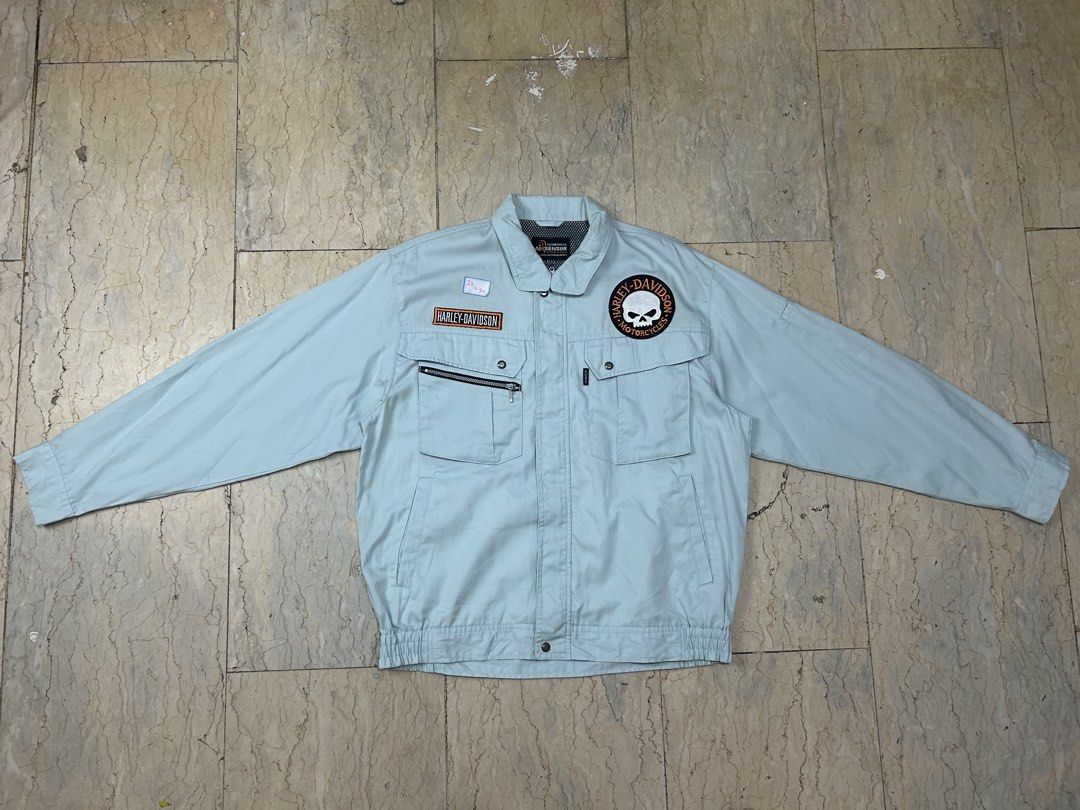 Harley Davidson work jacket (Category: Coats, Jackets and Outerwear) located in Mandaluyong City. Submitted by 0lg2026 (Listing ID 1466751225, Image 1). Description: Large 23x26 .