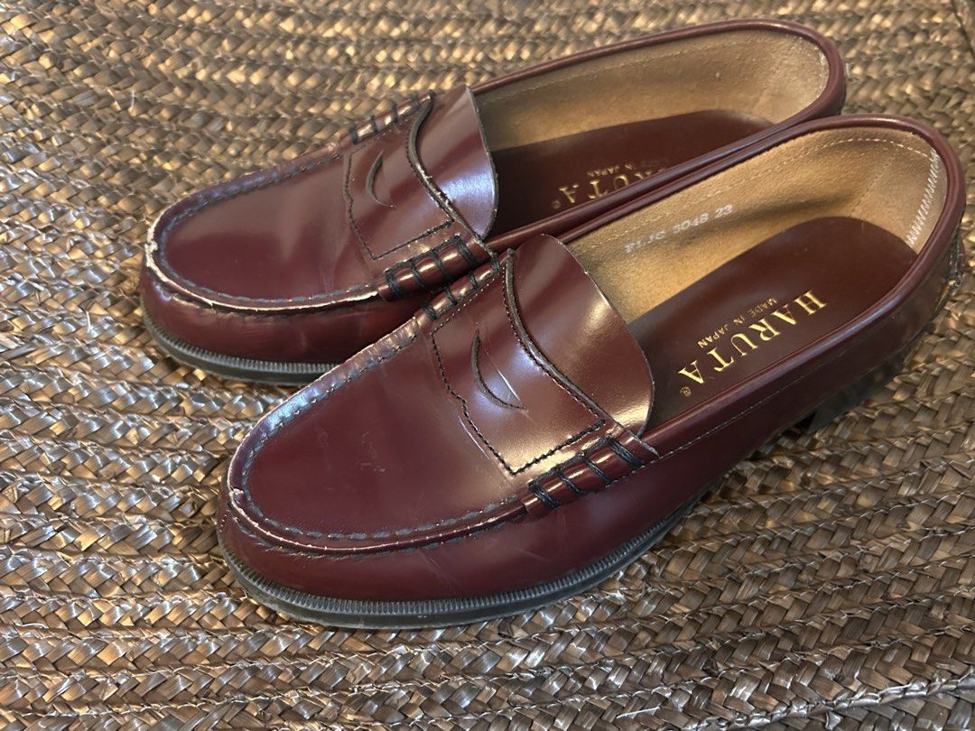 Haruta Wine Loafers 23cm (Category: Loafers) located in Manila. Submitted by youarepaintedyouth (Listing ID 1466641941, Image 1). Description: 22EEE (wide) 23cm US womens size 6-7 Original Haruta from Japan No box.