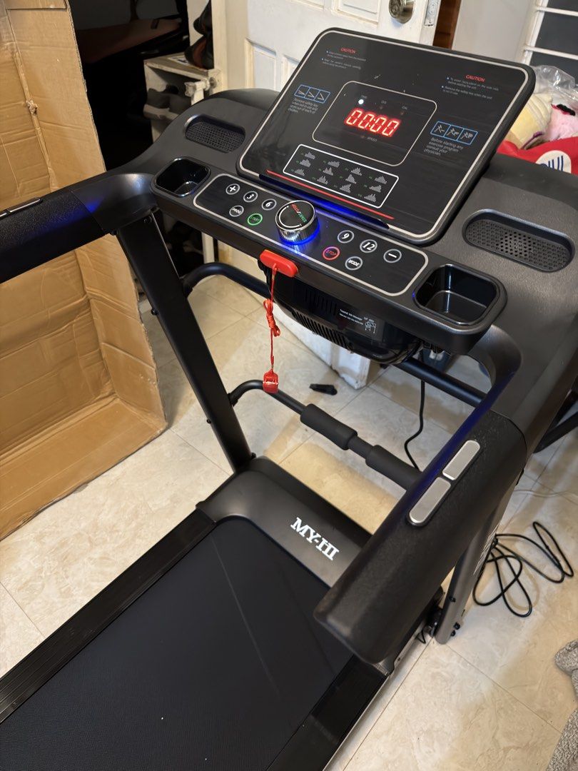 Heavy Duty Electric Treadmill with Massager (Category: Cardio & Fitness Machines) located in Quezon City. Submitted by misislee04 (Listing ID 1466720673, Image 2). Description: 🔥 MY-HI ZC700 HEAVY DUTY ELECTRIC TREADMILL WITH MASSAGER 🔥 🏃‍♀️ Perfect for Home Workout! Brand New / Opened only for testing — fresh & working perfectly! ✨ 💰 SELLING FOR ONLY ₱12,500! 📌 Sulit compared to market price of around php 20K 💪 FEATURES & SPECS: ✅ Up to 12