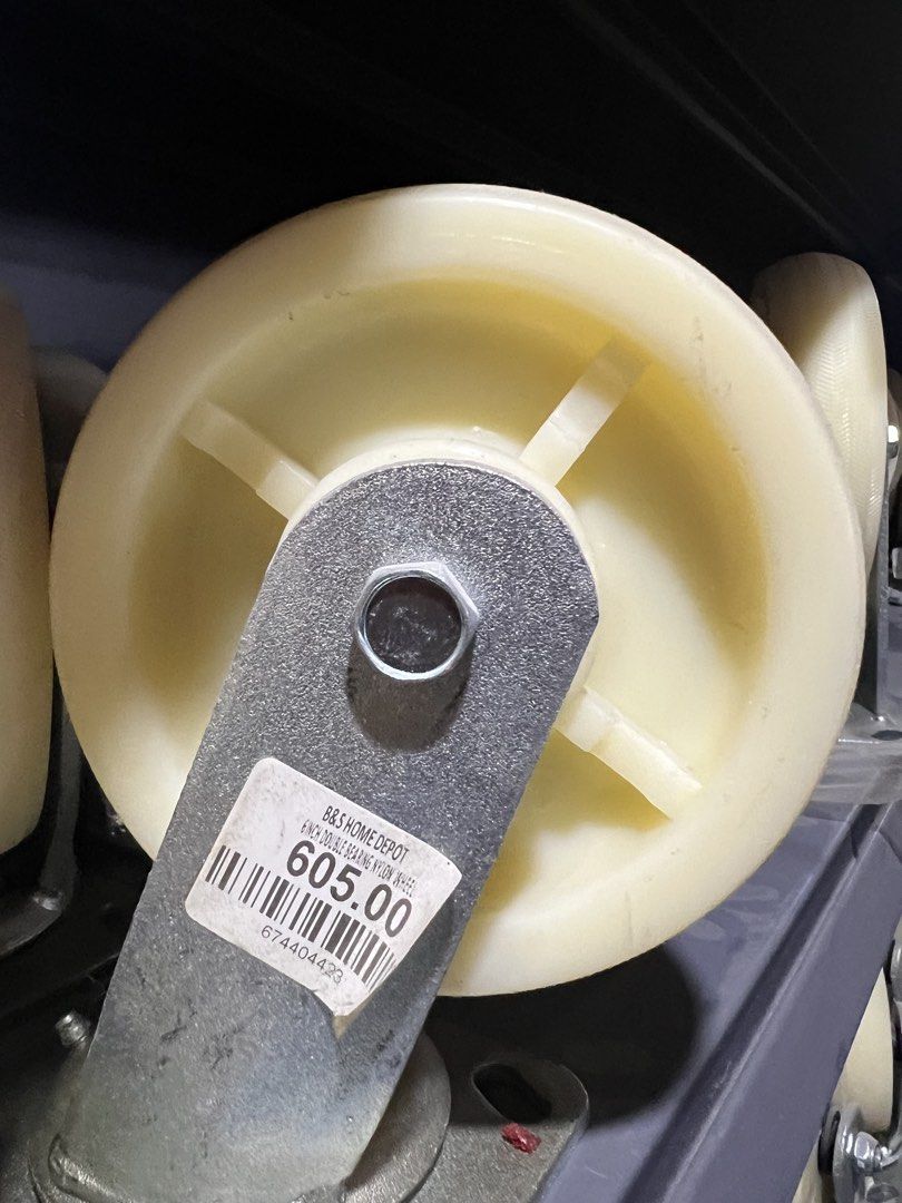 Heavy duty nylon double bearing wheel 4”/5”/6”/8” (Category: Everything Else Others) located in Paranaque City. Submitted by pilipinashop (Listing ID 1466608000, Image 3). Description: Fixed 4” - 300 Fixed 5” - 330 Fixed 6” - 350 Fixed 8”- 460 Rotatable 4” - 330 Rotatable 5” - 360 Rotatable 6” - 500 Rotatable 8” - 550 .