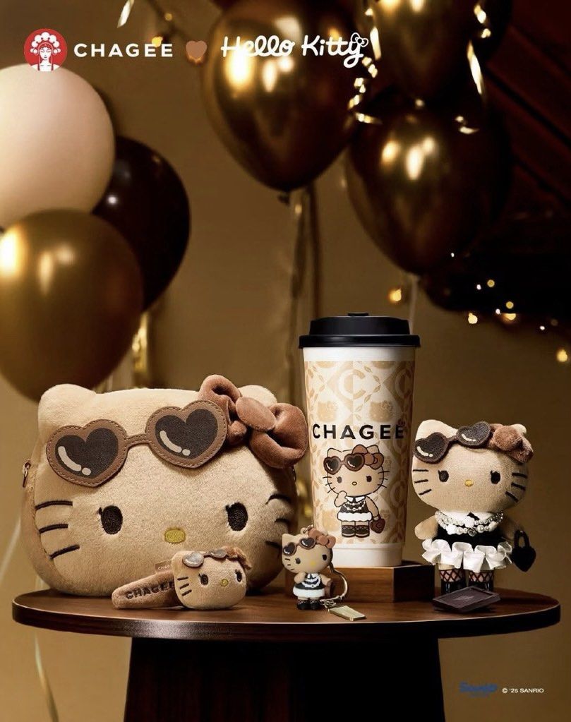 Hello Kitty x CHAGEE collection (Category: Character Goods) located in Manila. Submitted by buyauthentics (Listing ID 1466765602, Image 1). Description: Exclusive Hello Kitty x CHAGEE collection - Hello Kitty Brown Face bag - Hello Kitty Doll Plush Keychain - Hello Kitty Hair Pin.