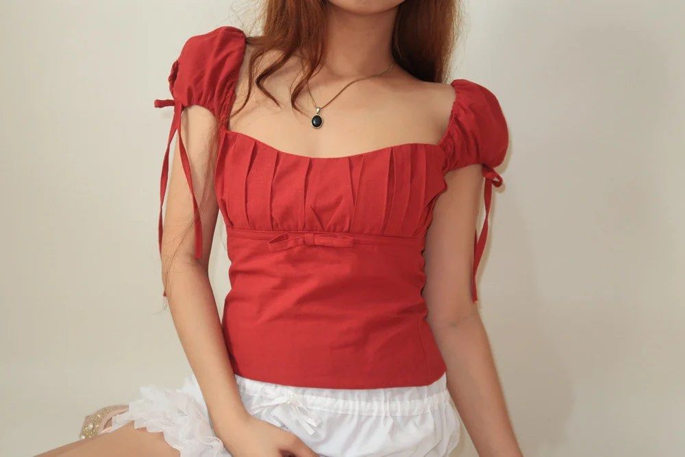 HEURE 141 Valentine Top (Wine Red) (Category: Blouses) located in Quezon City. Submitted by samaldita (Listing ID 1466606053, Image 1). Description: PLS MAKE READING A HABIT. HEURE 141 Valentine Top (Wine Red) - Customized size: 38” bust, 32” waist - RFS: it’s flattering naman but it’s tight fitting, not really my type! I prefer a flowier fit - Also selling their lace up top, check my other listing! Free sf if getting both - Bought during their s