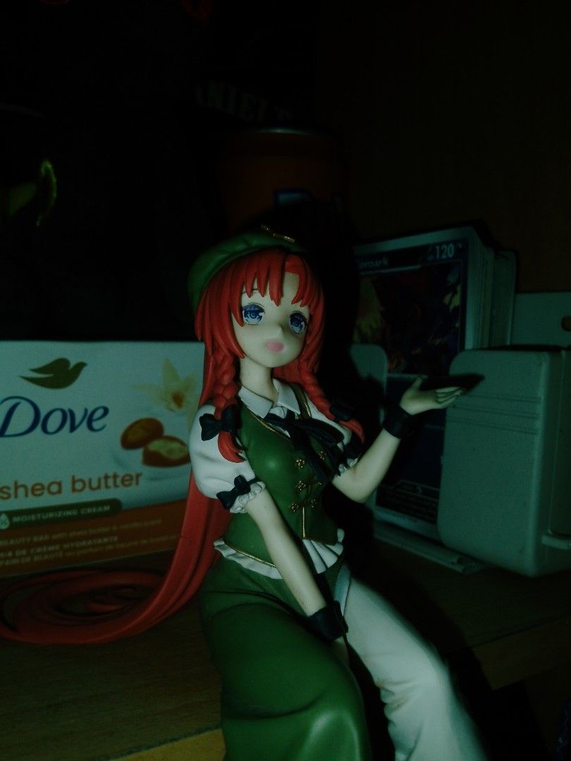 Hong Meiling (Category: Figurines & Statues) located in Manila. Submitted by xoxo_aizawa (Listing ID 1466668019, Image 3). Description: BELLO! selling my cutesy noodle stopper :3 Original: 850 Price: 520 Condition: Like new Hong Meiling from Touhou Project Series Brand: FuRyu Type: Noodle stopper Height: 14cm 📍 Pandacan, Manila ★ DM me if interested! ★.