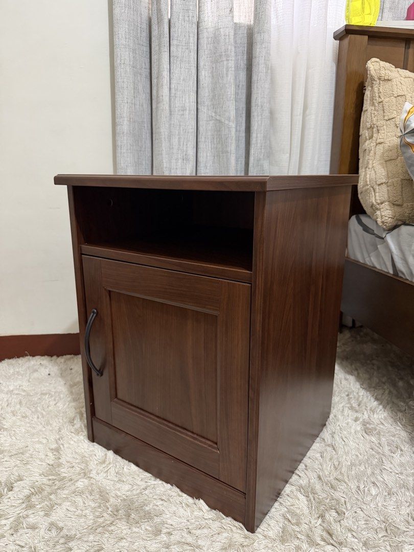 IKEA Bed Side Table (Category: Shelves, Cabinets & Racks) located in Kawit. Submitted by annegooditems_ (Listing ID 1466650994, Image 1). Description: • well-maintained • no damage, scratches, or major signs of use • still in very good condition • authentic IKEA item • bought it for ₱1,799! • slightly negotiable RFS: no longer needed // decluttering.