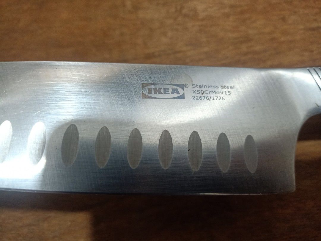Ikea santoku knife (Category: Knives & Chopping Boards) located in Pasig City. Submitted by urdal01 (Listing ID 1466600361, Image 1). Description: goodcondition stainless steel sharp see the photos for details.