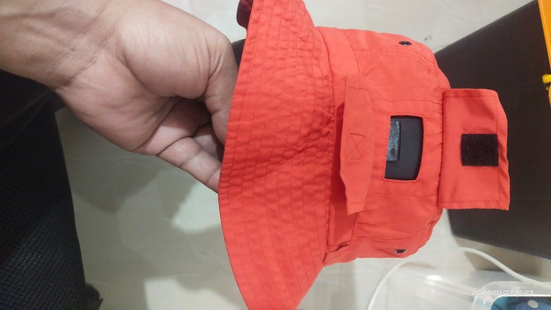 Illinois fighting illini coolmax Red Bucket Hat Size L (Category: Caps & Hats) located in Manila. Submitted by rhobin.m08 (Listing ID 1466716473, Image 3). Description: - Brand/Model: Diamond Head Bucket Hat - Color: Bright Red - Size: L - Material: 100% Polyester - Origin: Made in Vietnam - Features: Embroidered letter 'I' on front, small utility pocket with velcro flap on side.