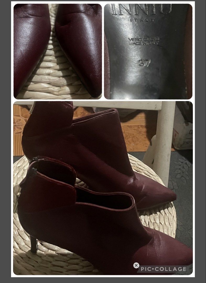 INNIIU Catwalk Slip On Boots Deep Red Stretch (Category: Boots) located in Batangas. Submitted by norskieshoppe (Listing ID 1466685775, Image 1). Description: Sz 7 leather.