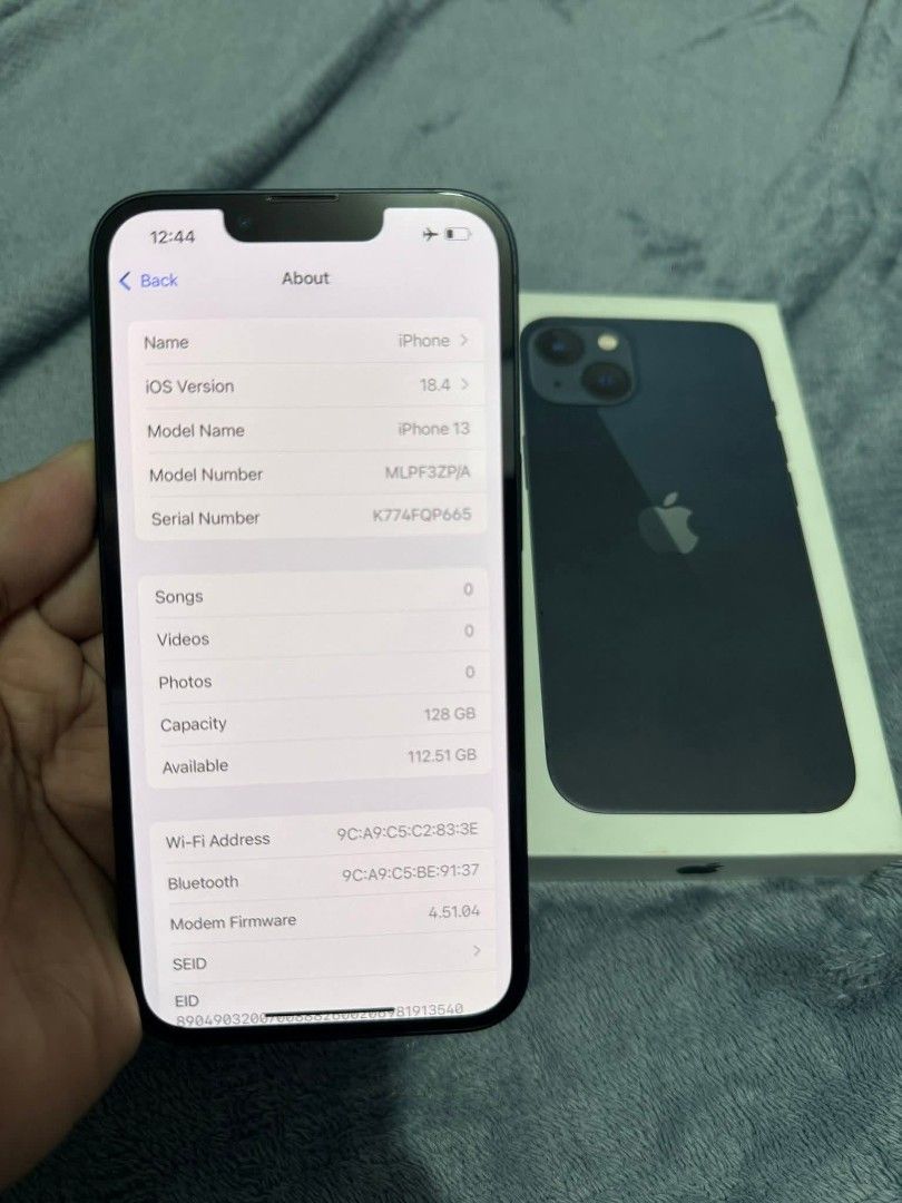 iPhone 13 • 128GB • Open for Hulugan/Installment (Category: iPhone 13 Series) located in Manila. Submitted by tech.cart.ph (Listing ID 1466613150, Image 2). Description: iPhone 13 128GB Midnight / Black Color ₱ 12,000 only Pwede Installment or 10 months to pay ₱1,500 downpayment No issue No dents No history of repair Local Variant NTC Approved Openline / Factory Unlocked Complete Package with Original Box and Charger.