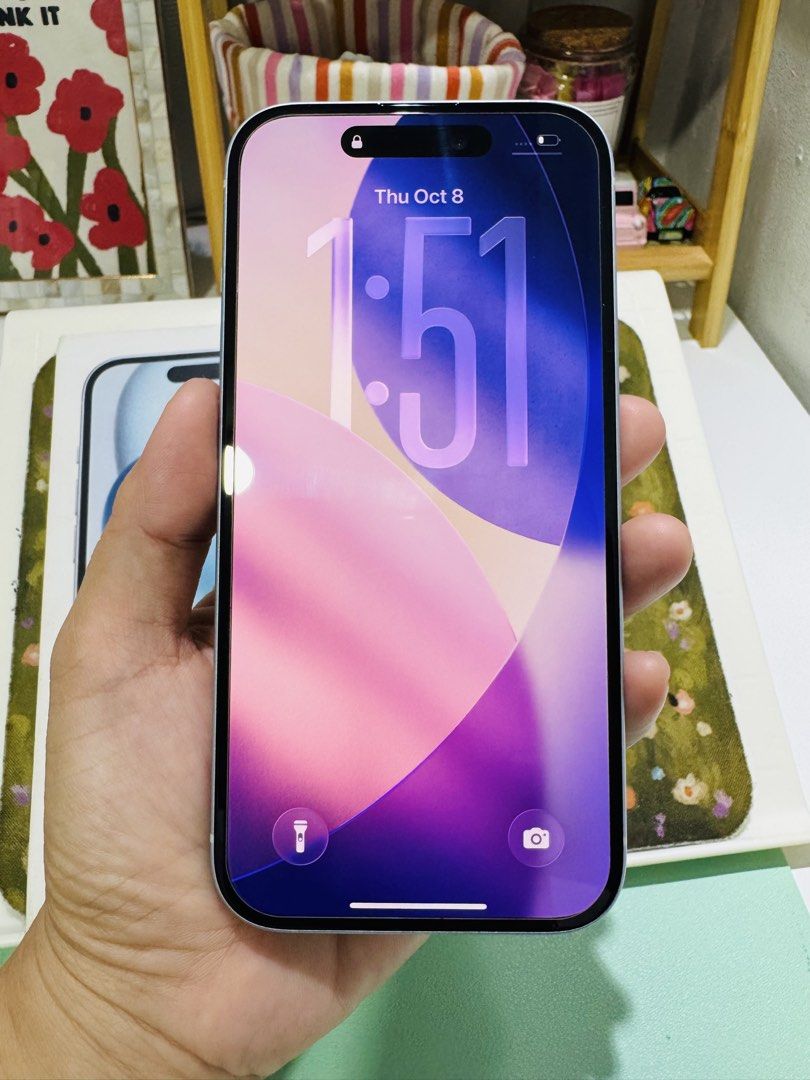 Iphone 15 128gb (Category: iPhone 15 Series) located in Valenzuela. Submitted by aasprelovedcorner (Listing ID 1466665100, Image 3). Description: 📱 iPhone 15 128GB 🩵 ✨ Smooth condition 🔋 90% Battery Health 💯 No issues, fully functional 🇵🇭 Local Variant 🔓 No SIM Restrictions Inclusions: Box & compatible charging cable 📍 Valenzuela City 📩 PM for sure buyer #iPhoneForSale #iPhone15 #iPhone15PH #ForSalePH #GadgetsPH #Valenzuela.