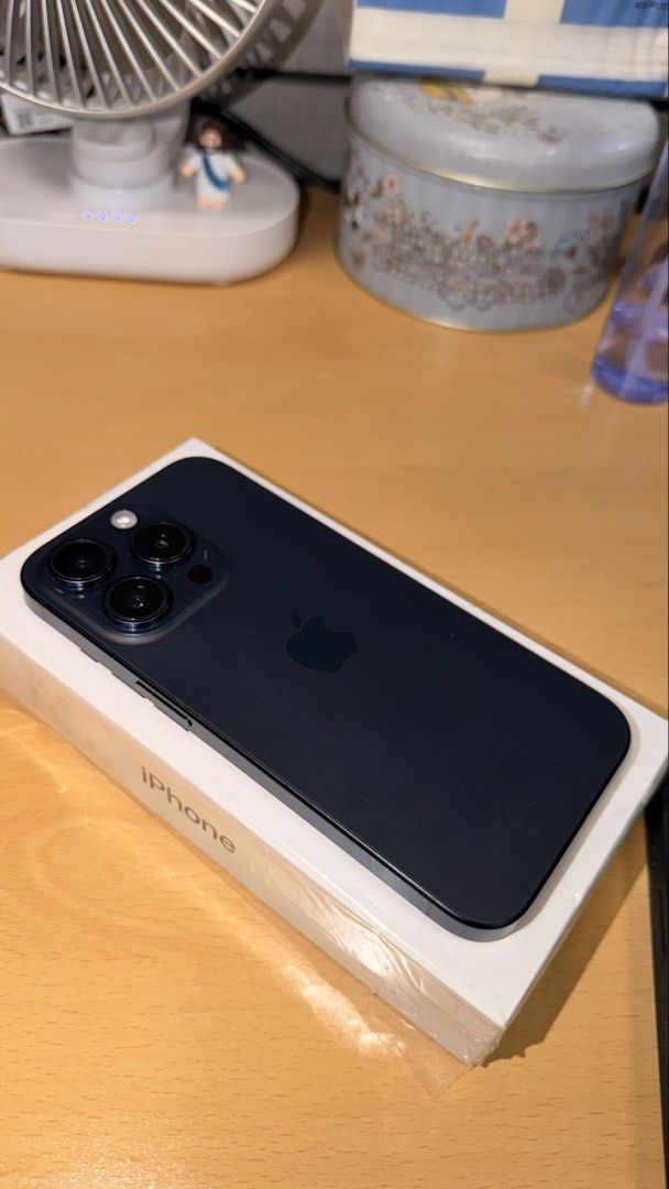 iPhone 15 Pro - 256gb - Openline/Factory Unlock (Category: iPhone 15 Series) located in Manila. Submitted by decluttersss (Listing ID 1466704316, Image 2). Description: Selling my iPhone 15 Pro 256gb - Blue Titanium - Price is still negotiable - 91% Battery health - Comes with original box and receipt - Original charger but manage your expectations since used na, but iningatan naman. Di lang maiwasan yung dumi syempre - Tempered glass since day 1