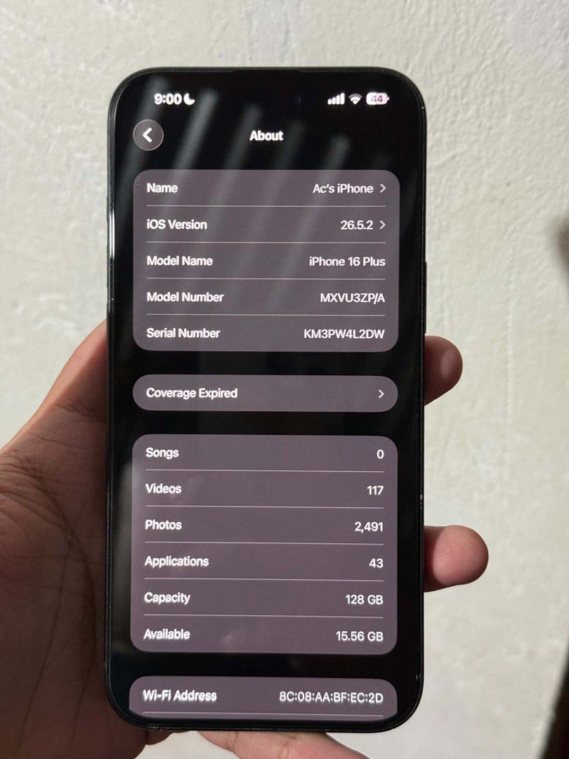 Iphone 16 plus for sale (Category: iPhone 16 Series) located in Manila. Submitted by coolearth-8089 (Listing ID 1466698730, Image 2). Description: No issue Complete with box Check all you want Rfs: Upgrade Can do meet ups laguna area or meet half way Price negotiable.