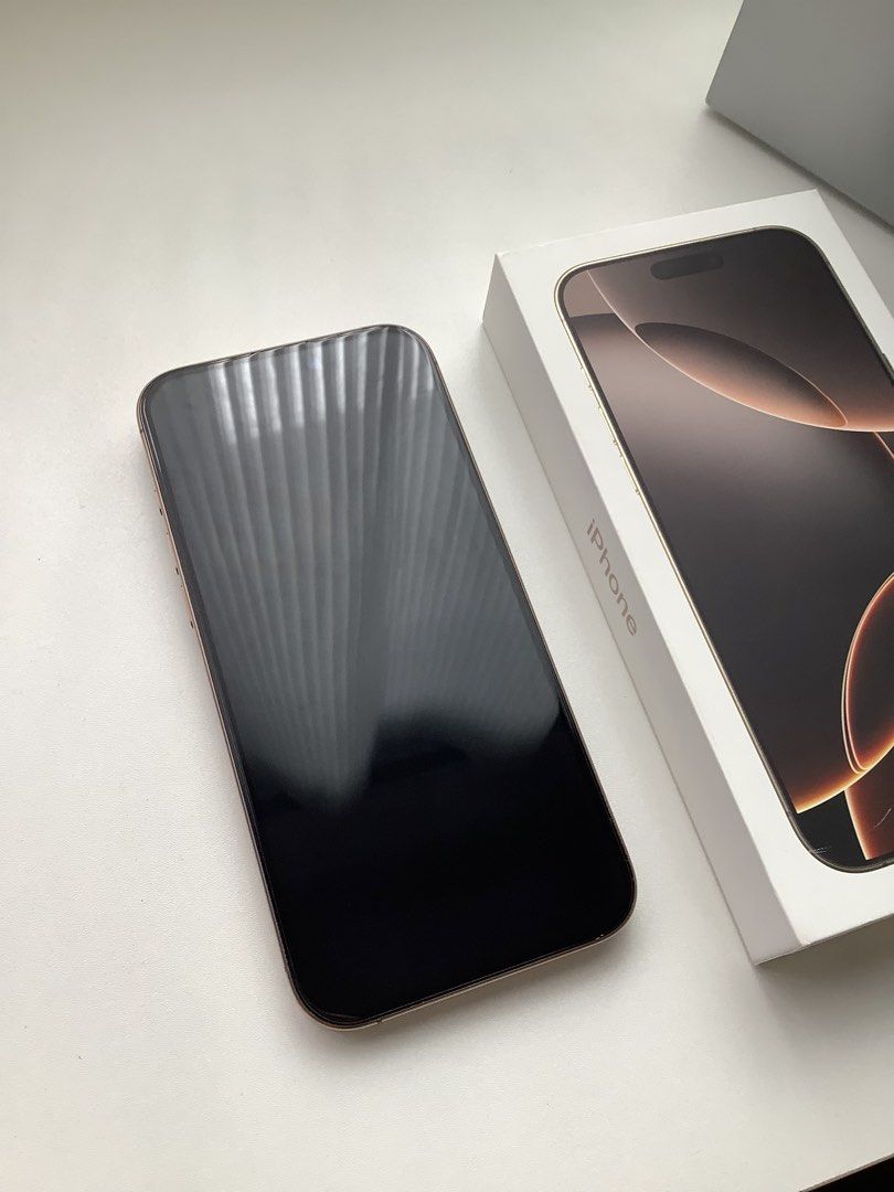 iPhone16 ProMax - 256 GB - Desert Titanium (Category: iPhone 16 Series) located in Taguig. Submitted by miadeclutters (Listing ID 1466592372, Image 2). Description: iPhone 16 Pro Max ₱53,000 — slightly negotiable Selling my personal iPhone 16 Pro Max as I’m upgrading to the 18 Pro Max. • 256 GB storage • 89% Battery Health • Factory unlocked • Excellent condition / well taken care of • No dents, no cracks, no scratches • Never repaired, all origi