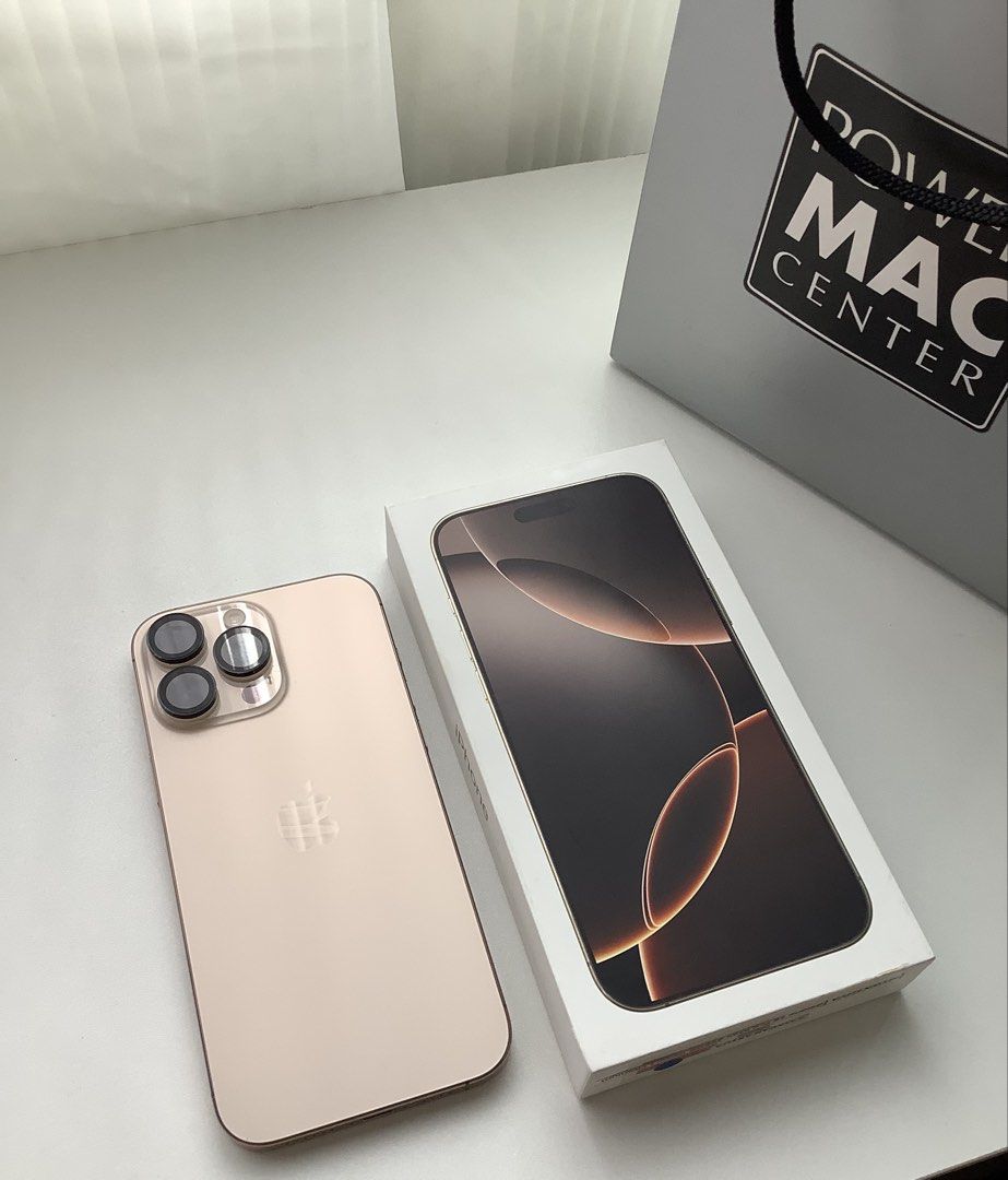 iPhone16 ProMax - 256 GB - Desert Titanium (Category: iPhone 16 Series) located in Taguig. Submitted by miadeclutters (Listing ID 1466592372, Image 1). Description: iPhone 16 Pro Max ₱53,000 — slightly negotiable Selling my personal iPhone 16 Pro Max as I’m upgrading to the 18 Pro Max. • 256 GB storage • 89% Battery Health • Factory unlocked • Excellent condition / well taken care of • No dents, no cracks, no scratches • Never repaired, all origi