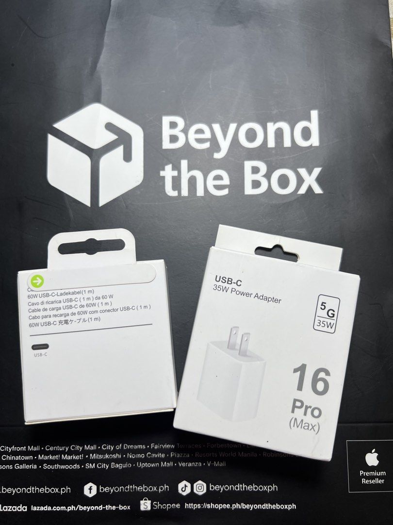 iPhone 16 Type-C Charger Set (Category: Cables & Adaptors) located in Manila. Submitted by jmph_ (Listing ID 1466744018, Image 2). Description: iPhone 16 Type-C Charger Set ✔️ Type-C Charger Set ✔️ Includes power adapter & Type-C cable ✔️ Fast charging support ✔️ Perfect for iPhone 16 and other compatible Type-C devices ✔️ Reliable and convenient for everyday use ✔️ Great for home, office, or travel 📦 Brand New & Ready to Use 📩 PM for orders an