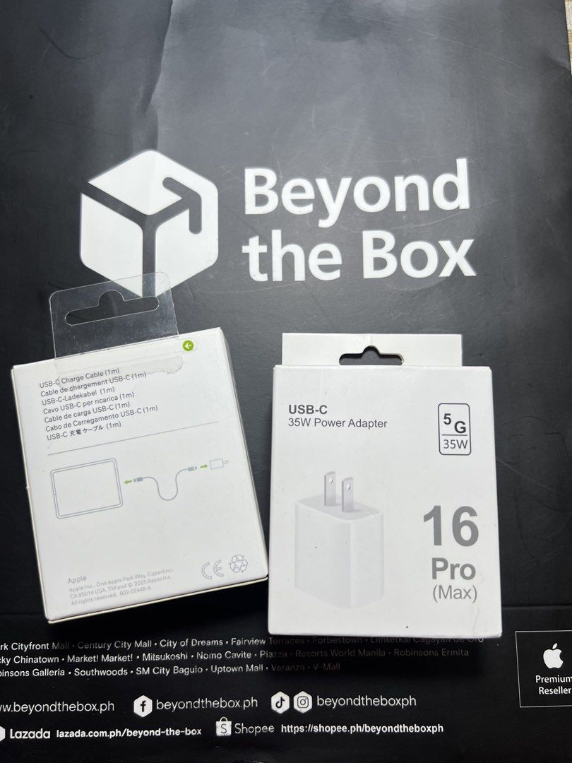 iPhone 16 Type-C Charger Set (Category: Cables & Adaptors) located in Manila. Submitted by jmph_ (Listing ID 1466744090, Image 2). Description: iPhone 16 Type-C Charger Set ✔️ Type-C Charger Set ✔️ Includes power adapter & Type-C cable ✔️ Fast charging support ✔️ Perfect for iPhone 16 and other compatible Type-C devices ✔️ Reliable and convenient for everyday use ✔️ Great for home, office, or travel 📦 Brand New & Ready to Use 📩 PM for orders an