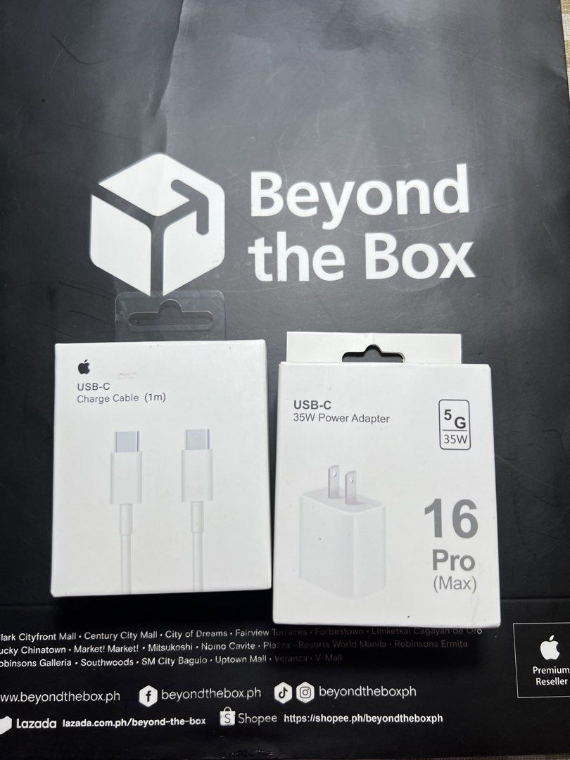 iPhone 16 Type-C Charger Set (Category: Cables & Adaptors) located in Manila. Submitted by jmph_ (Listing ID 1466744090, Image 1). Description: iPhone 16 Type-C Charger Set ✔️ Type-C Charger Set ✔️ Includes power adapter & Type-C cable ✔️ Fast charging support ✔️ Perfect for iPhone 16 and other compatible Type-C devices ✔️ Reliable and convenient for everyday use ✔️ Great for home, office, or travel 📦 Brand New & Ready to Use 📩 PM for orders an