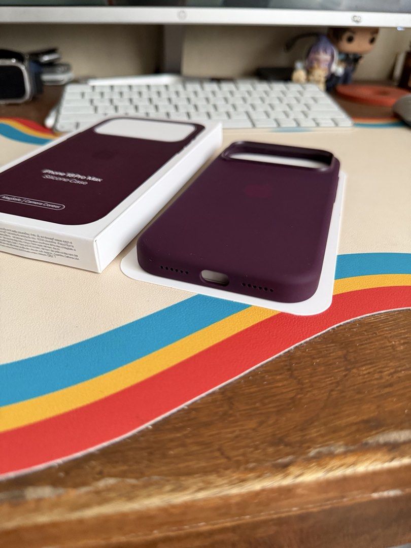 iPhone 18 Pro / 18 Pro Max MagSafe Silicone Case [Burgundy] (Category: Cases & Sleeves) located in Manila. Submitted by razelysonn (Listing ID 1466602454, Image 2). Description: Fixed price, lots of stock available :) - Copy.
