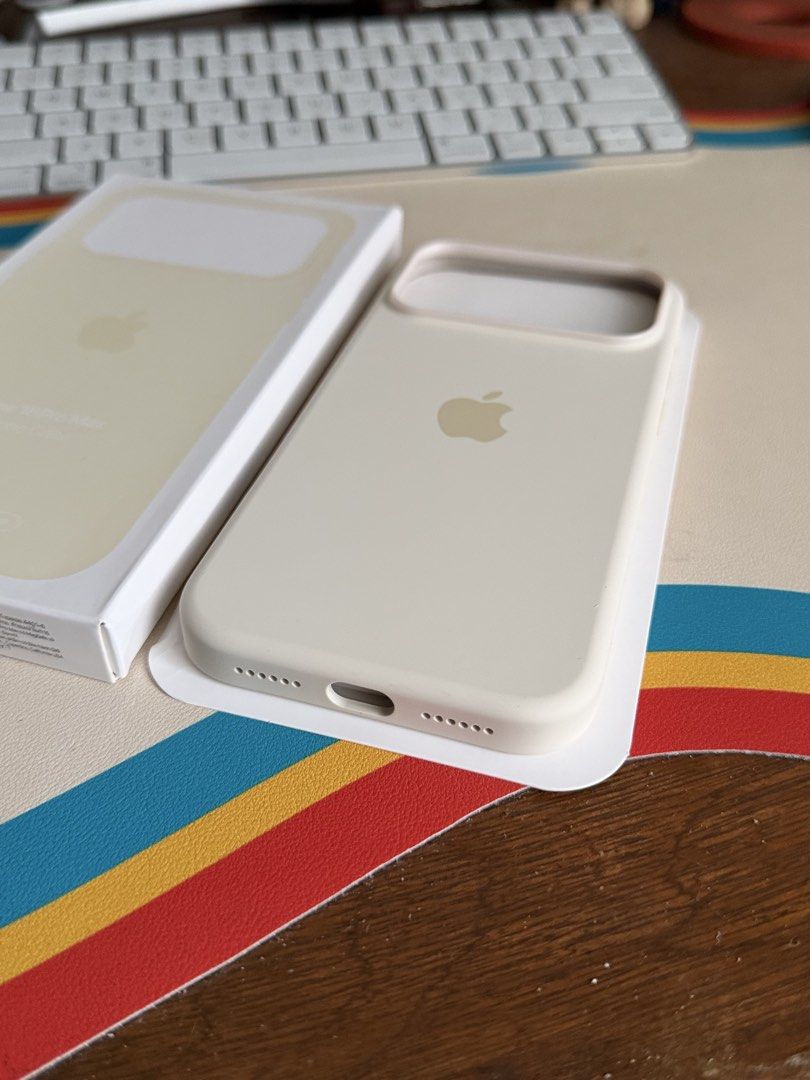 iPhone 18 Pro Max MagSafe Silicone Case [Cream White] (Category: Cases & Sleeves) located in Manila. Submitted by razelysonn (Listing ID 1466602689, Image 2). Description: Fixed price, lots of stock available! .