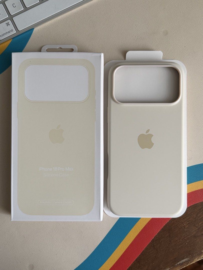iPhone 18 Pro Max MagSafe Silicone Case [Cream White] (Category: Cases & Sleeves) located in Manila. Submitted by razelysonn (Listing ID 1466602689, Image 1). Description: Fixed price, lots of stock available! .
