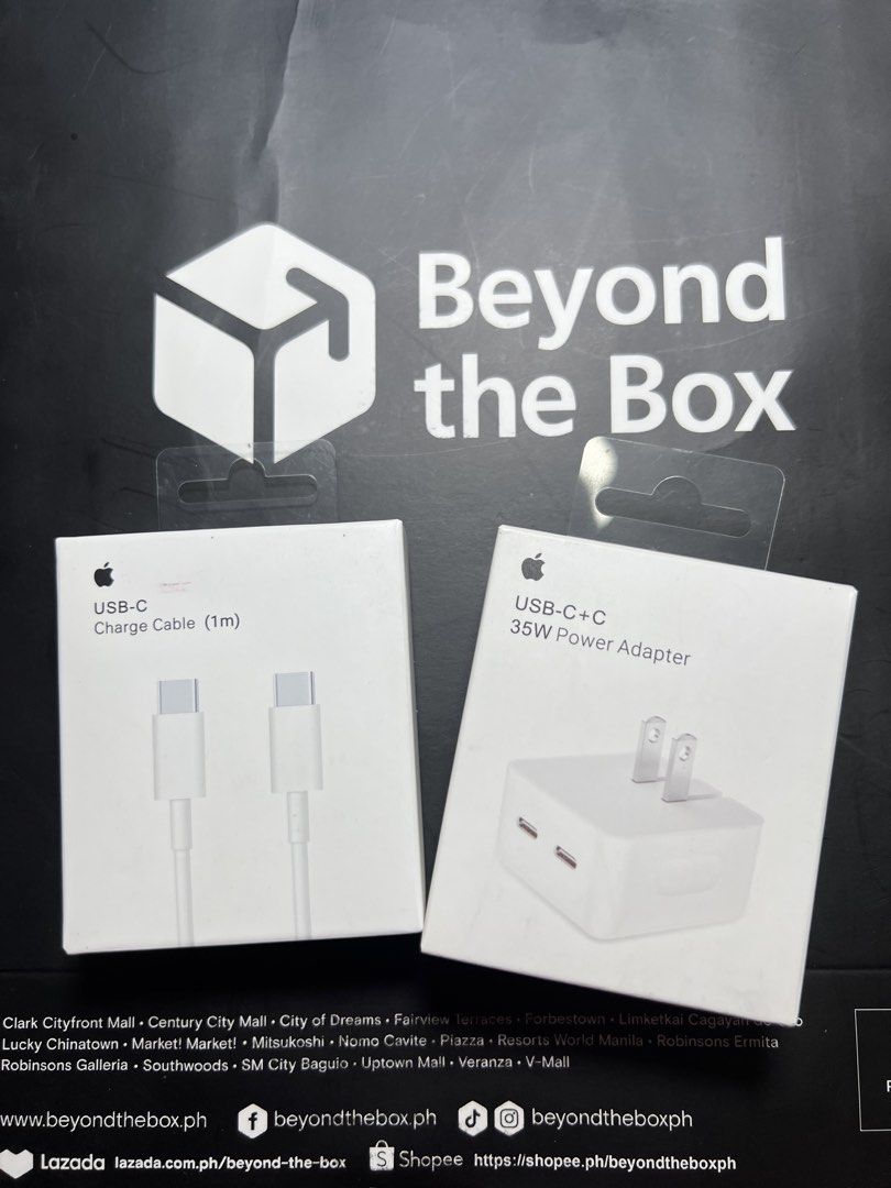 iPhone Charger Set – Type-C Dual Port Adapter (Category: Cables & Adaptors) located in Manila. Submitted by jmph_ (Listing ID 1466743694, Image 1). Description: iPhone Charger Set – Type-C Dual Port Adapter ✔️ Dual USB-C Port Adapter ✔️ Fast charging ✔️ Type-C charger set ✔️ Can charge two compatible devices at the same time ✔️ Perfect for iPhone, iPad, AirPods, and other Type-C devices ✔️ Convenient for home, office, and travel 📦 Brand New & Re
