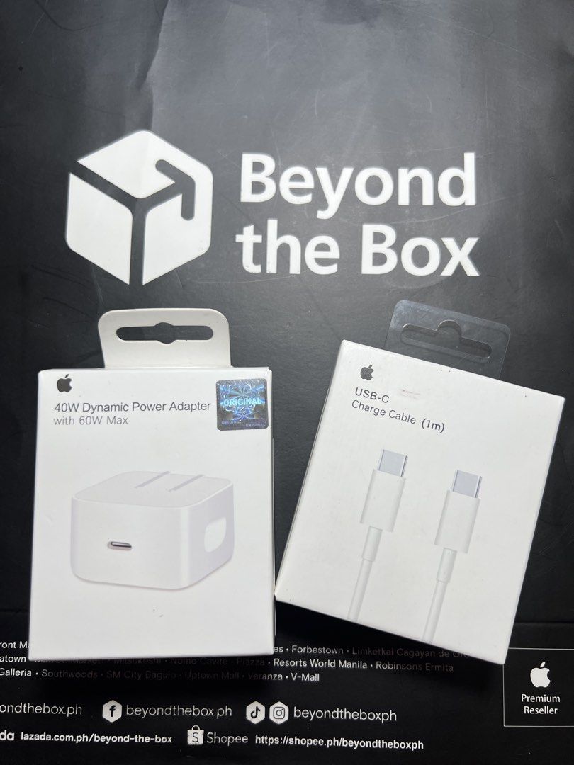 iPhone Charger Set – Type-C Dynamic Power Adapter (Category: Cables & Adaptors) located in Manila. Submitted by jmph_ (Listing ID 1466764612, Image 1). Description: iPhone Charger Set – Type-C Dynamic Power Adapter ✔️ Dynamic Power Adapter ✔️ Type-C Charger Set ✔️ Includes power adapter & Type-C cable ✔️ Fast and reliable charging ✔️ Compatible with iPhone and other Type-C devices ✔️ Perfect for everyday use, home, office, or travel 📦 Brand New 