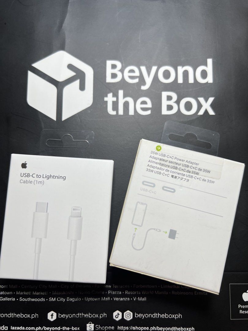 iPhone Lightning Charger Set – Dual Port Adapter (Category: Cables & Adaptors) located in Manila. Submitted by jmph_ (Listing ID 1466743830, Image 2). Description: iPhone Lightning Charger Set – Dual Port Adapter ✔️ Lightning Charger Set ✔️ Dual-port power adapter ✔️ Fast and reliable charging ✔️ Includes adapter & Lightning cable ✔️ Perfect for compatible iPhone and other Lightning devices ✔️ Convenient for home, office, or travel 📦 Brand New &