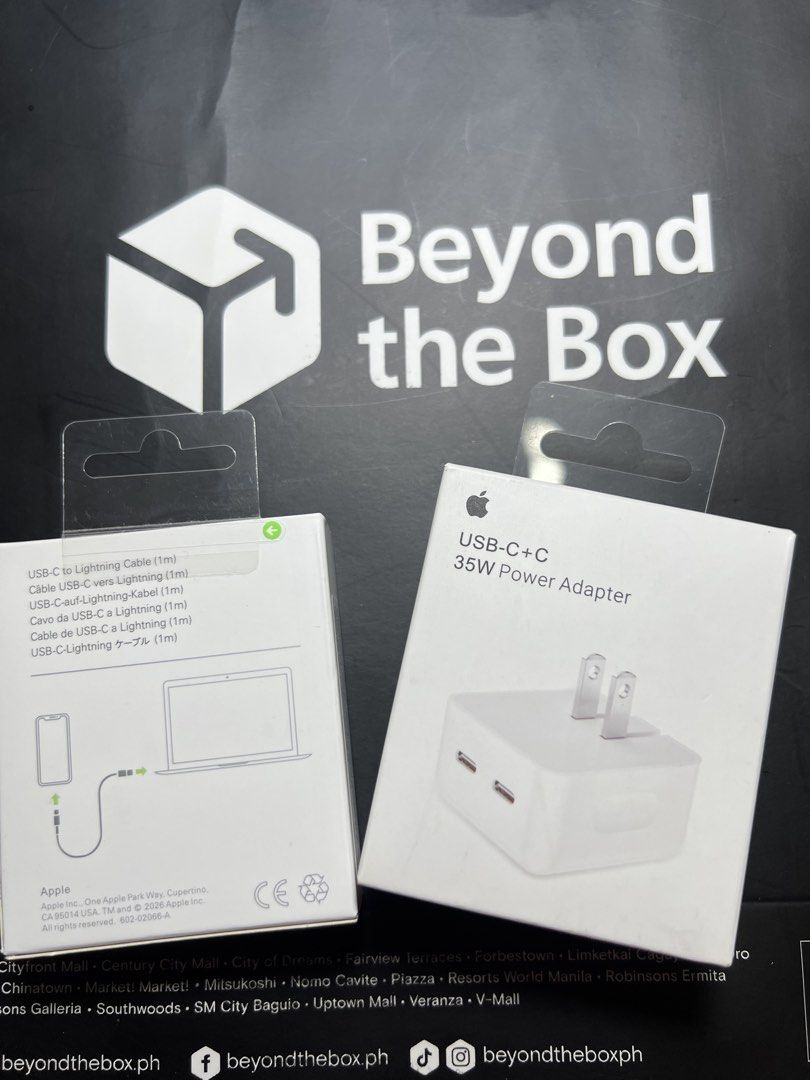 iPhone Lightning Charger Set – Dual Port Adapter (Category: Cables & Adaptors) located in Manila. Submitted by jmph_ (Listing ID 1466743830, Image 3). Description: iPhone Lightning Charger Set – Dual Port Adapter ✔️ Lightning Charger Set ✔️ Dual-port power adapter ✔️ Fast and reliable charging ✔️ Includes adapter & Lightning cable ✔️ Perfect for compatible iPhone and other Lightning devices ✔️ Convenient for home, office, or travel 📦 Brand New &