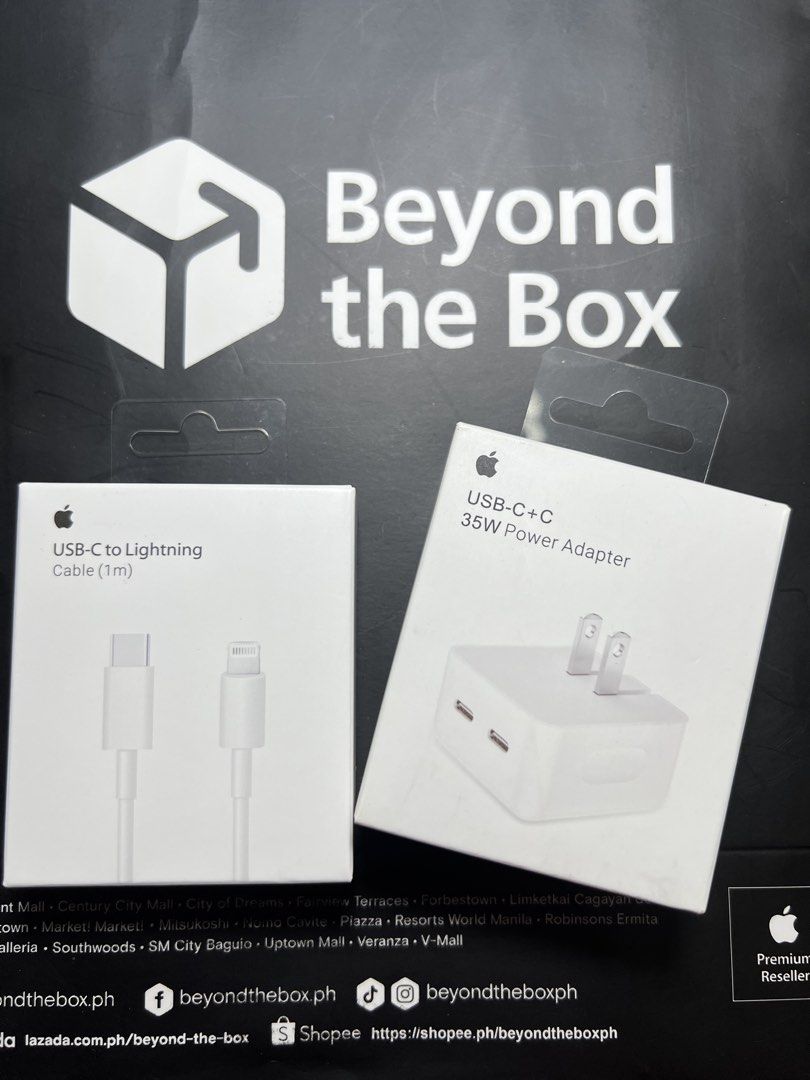 iPhone Lightning Charger Set – Dual Port Adapter (Category: Cables & Adaptors) located in Manila. Submitted by jmph_ (Listing ID 1466743830, Image 1). Description: iPhone Lightning Charger Set – Dual Port Adapter ✔️ Lightning Charger Set ✔️ Dual-port power adapter ✔️ Fast and reliable charging ✔️ Includes adapter & Lightning cable ✔️ Perfect for compatible iPhone and other Lightning devices ✔️ Convenient for home, office, or travel 📦 Brand New &