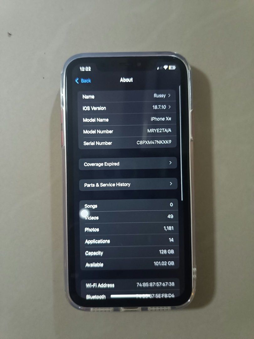 iphone xr (Category: iPhone X Series) located in Rizal. Submitted by its.russy (Listing ID 1466595716, Image 1). Description: 98 batt health issue: no face id other than that wala na.