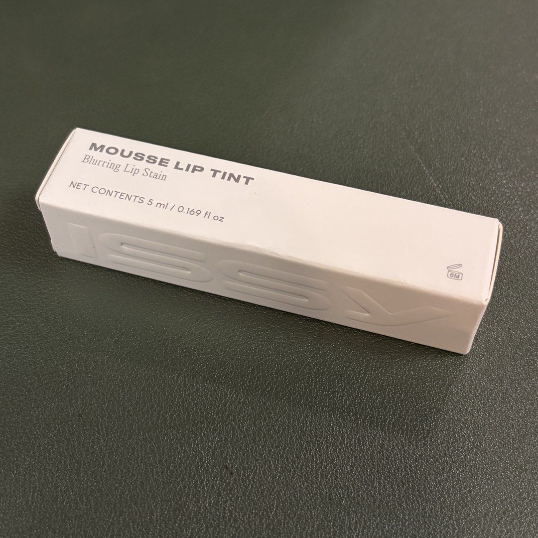 ISSY Whip Mousse Lip Tint (Category: Makeup) located in Antipolo. Submitted by declutteredthrifts (Listing ID 1466673199, Image 1). Description: - sealed item - rfs: extra stock - bought from sm dept store for 349 - shade: whip (a baby peach) - exp: 05/2029.