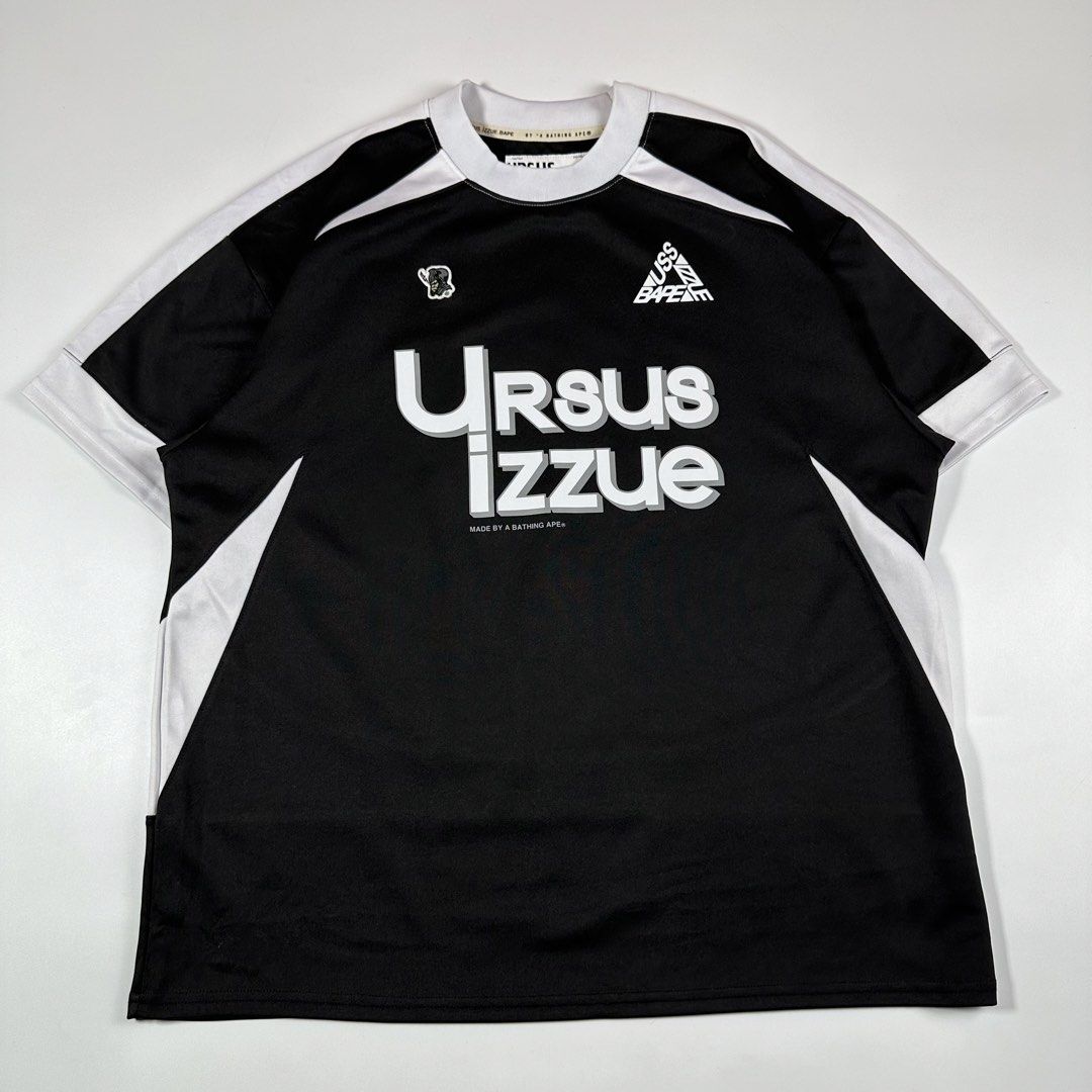Izzue x Ursus x Bape Jersey Tee. (Category: Tshirts & Polo Shirts ) located in Villasis. Submitted by draefindss_ph (Listing ID 1466590031, Image 3). Description: Izzue x Ursus x Bape Jersey Tee. 𝚂𝚒𝚣𝚎: M 𝙼𝚎𝚊𝚜𝚞𝚛𝚎𝚖𝚎𝚗𝚝 (𝚒𝚗𝚌𝚑𝚎𝚜) 𝚠𝚒𝚍𝚝𝚑: 24.5 𝚕𝚎𝚗𝚐𝚝𝚑: 30 Excellent Condition No issue 1,500 + sf only .