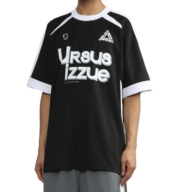 Izzue x Ursus x Bape Jersey Tee. (Category: Tshirts & Polo Shirts ) located in Villasis. Submitted by draefindss_ph (Listing ID 1466590031, Image 1). Description: Izzue x Ursus x Bape Jersey Tee. 𝚂𝚒𝚣𝚎: M 𝙼𝚎𝚊𝚜𝚞𝚛𝚎𝚖𝚎𝚗𝚝 (𝚒𝚗𝚌𝚑𝚎𝚜) 𝚠𝚒𝚍𝚝𝚑: 24.5 𝚕𝚎𝚗𝚐𝚝𝚑: 30 Excellent Condition No issue 1,500 + sf only .