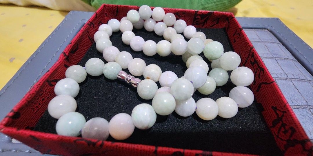 Jade necklace (Category: Necklaces) located in Cebu City. Submitted by rhea20ph (Listing ID 1466699409, Image 3). Description: brand new 16 inch 6.5mm plus sf.